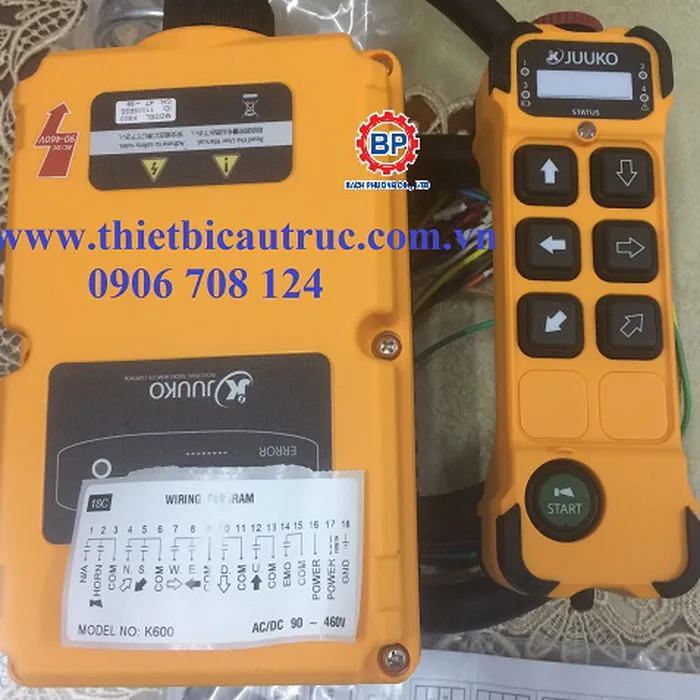 Điều khiển từ xa cầu trục Juuko K600