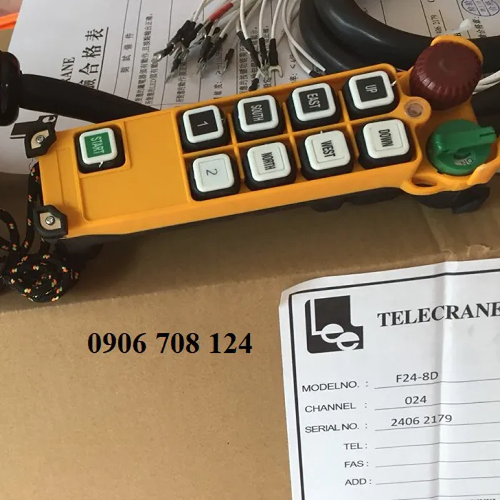 Điều khiển từ xa cầu trục Telecrane F24-8D