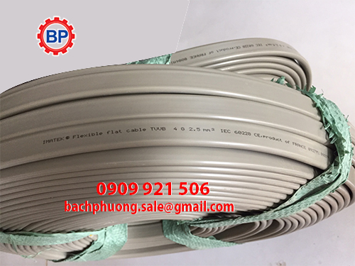 Cáp điện dẹt cầu trục 4Cx1.5mm Cáp điện dẹt cầu trục 4Cx1.5mm