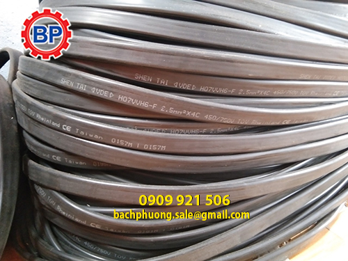 Cáp dẹp cầu trục 4x4mm Cáp dẹp cầu trục 4x4mm