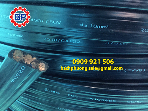 Cáp dẹp cho cầu trục 4Cx2.5mm   Cáp dẹp cho cầu trục 4Cx2.5mm