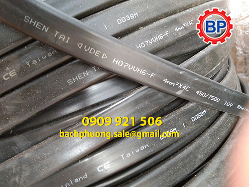 Cáp điện dẹp shentai 8x1.5mm Cáp điện dẹp shentai 8x1.5mm