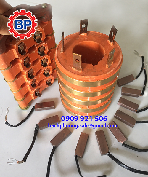 Cổ góp điện cầu trục rãnh dương Cổ góp điện cầu trục rãnh dương