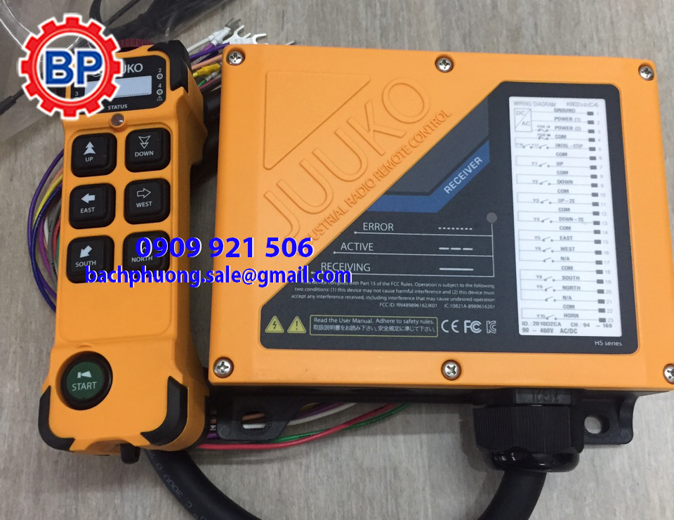JuuKo K602 điều khiển từ xa cầu trục JuuKo K602 điều khiển từ xa cầu trục