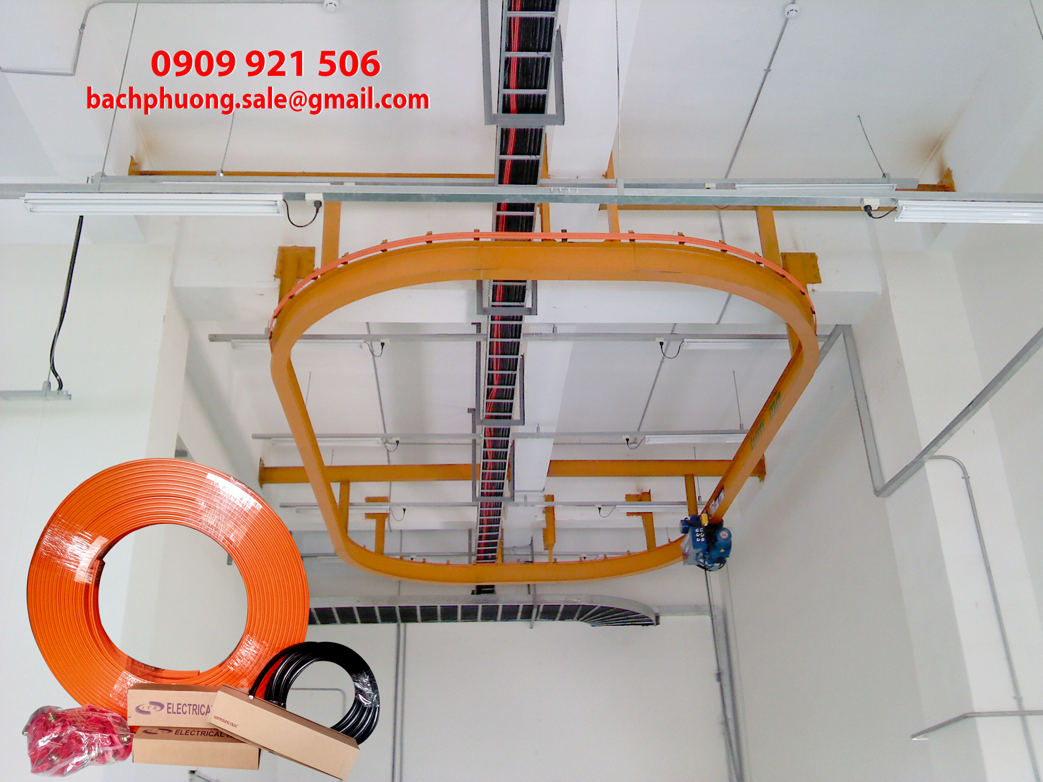 Ray điện cầu trục 4P50A Ray điện cầu trục 4P50A