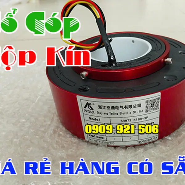 Cổ góp điện hộp kín 3 pha trục 75mm