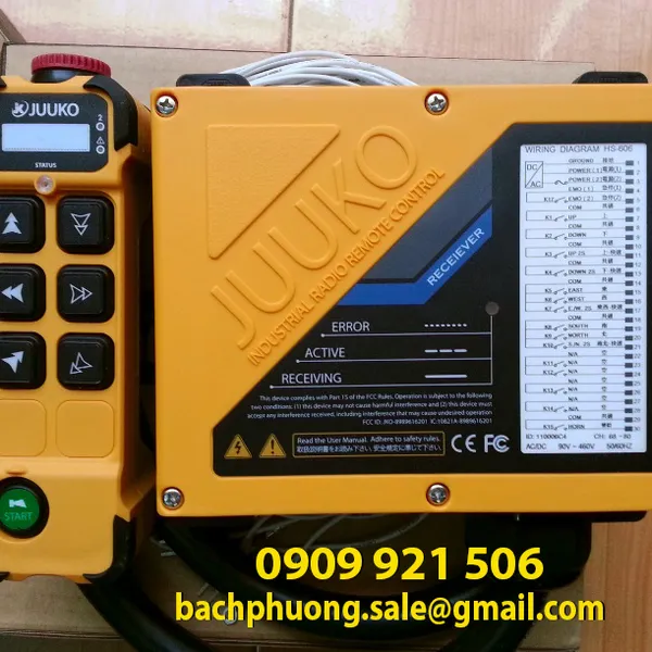 Điều khiển từ xa cầu trục 6 nút