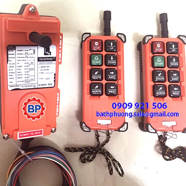 Telecrane F21- E1B bộ điều khiển từ xa 2 tay bấm