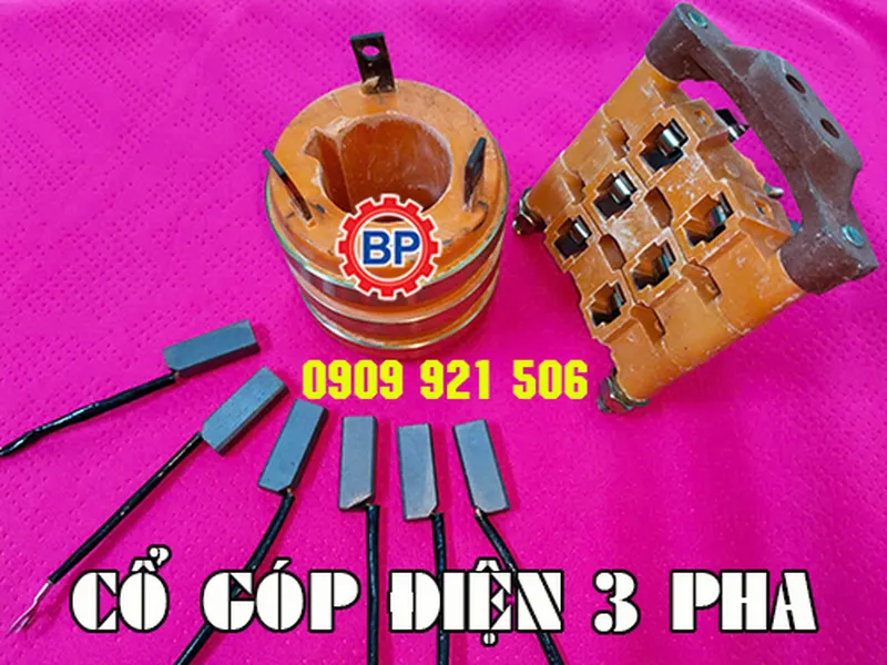Cổ góp điện an toàn 3 pha 40x80x70mm