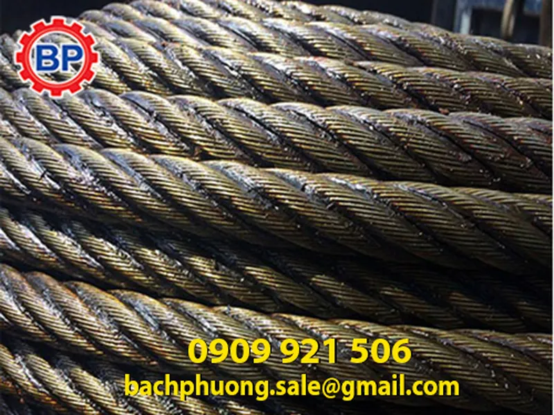 Cáp thép cầu trục các loại