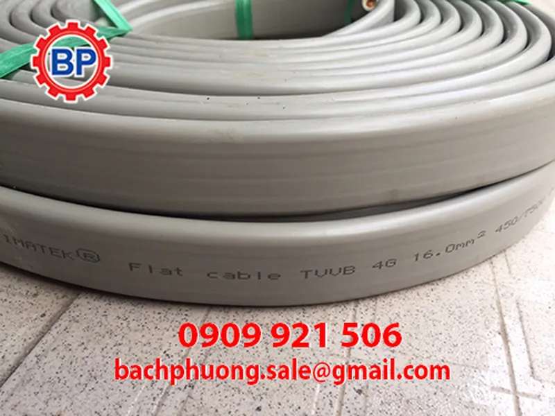 Dây cáp dẹt cấu trục 4Cx6mm