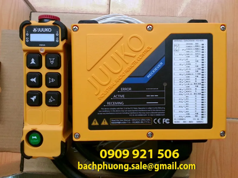 Điều khiển từ xa cầu trục 6 nút