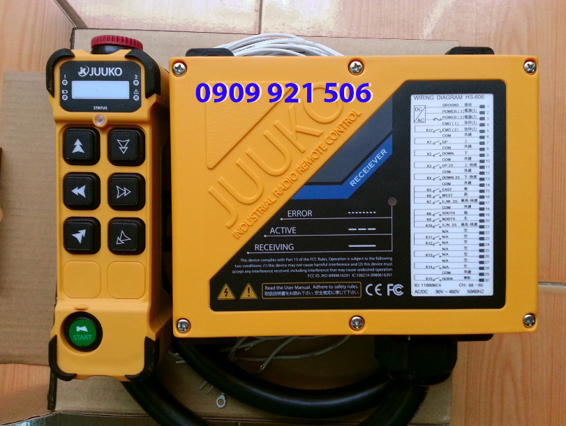 Điều khiển từ xa cho cầu trục 6 nút Điều khiển từ xa cho cầu trục 6 nút