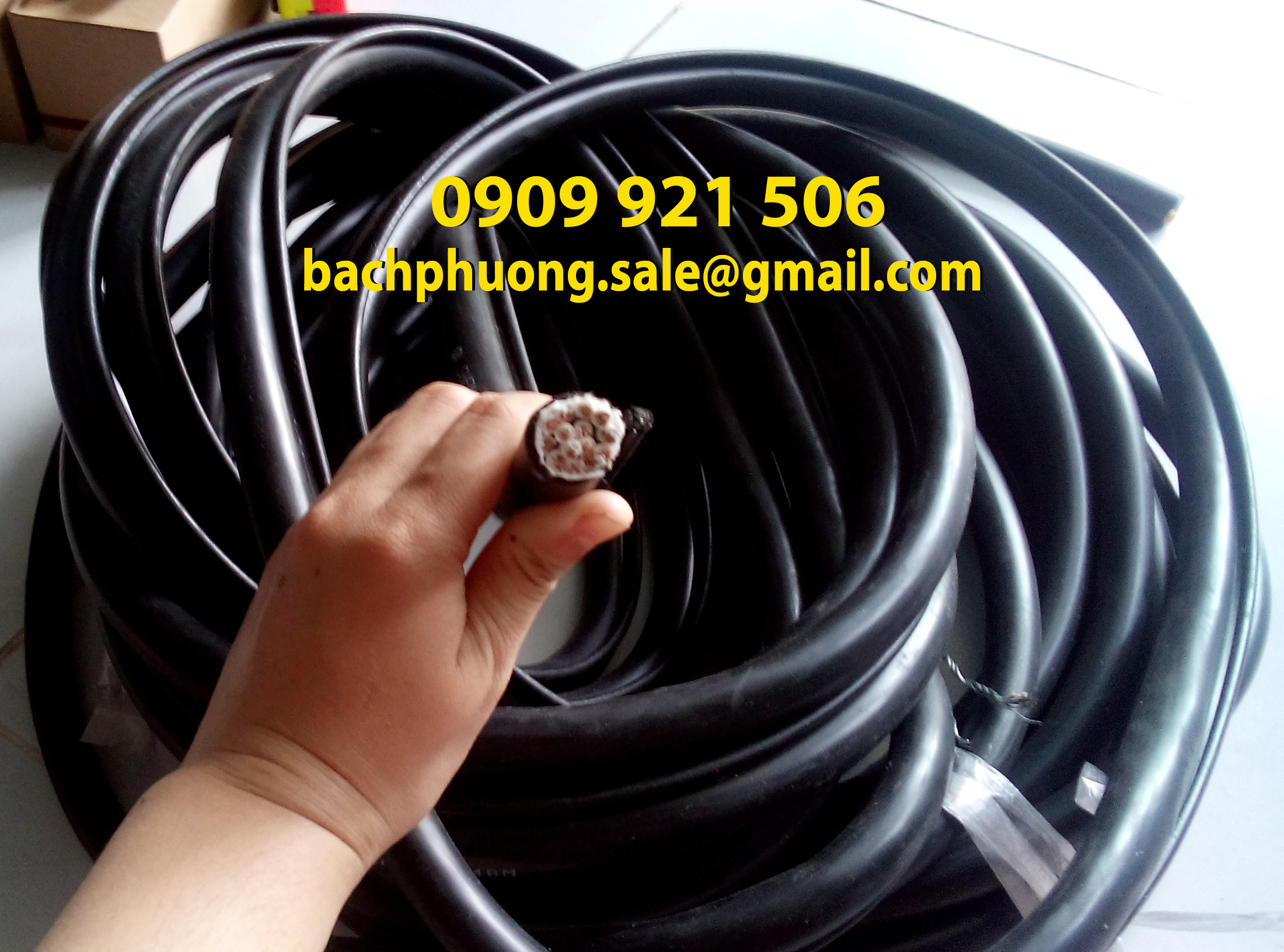 Cáp điều khiển có lõi thép cho cầu trục 16C x 1.25 mm2 Cáp điều khiển có lõi thép cho cầu trục 16C x 1.25 mm2