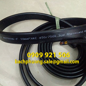 Cáp dẹp ray C cầu trục 4C x2.5mm Cáp dẹp ray C cầu trục 4C x2.5mm