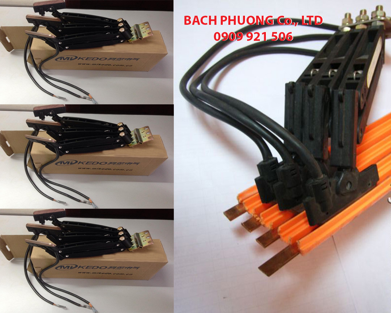 Chổi lấy điện cho ray điện cầu trục Chổi lấy điện cho ray điện cầu trục