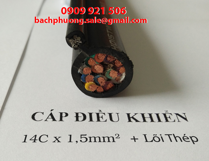 Dây cáp tròn điều khiển cầu trục Dây cáp tròn điều khiển cầu trục