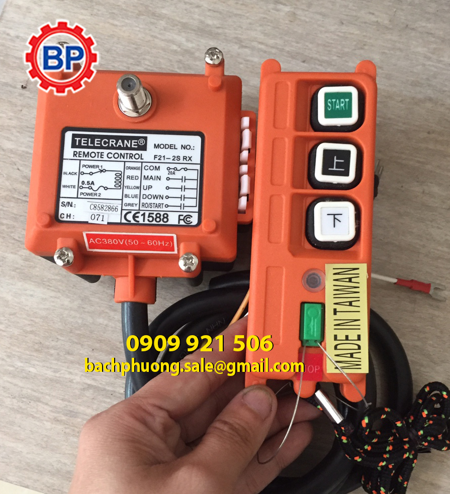 Điều khiển từ xa cầu trục Telecrane F21-2S Điều khiển từ xa cầu trục Telecrane F21-2S