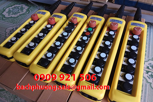 Nút bấm điều khiển cầu trục 10 nút Nút bấm điều khiển cầu trục 10 nút