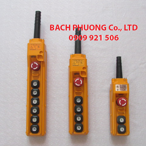 Tay bấm điều khiển cầu trục có dây HY-1026 SBBB Tay bấm điều khiển cầu trục có dây HY-1026 SBBB