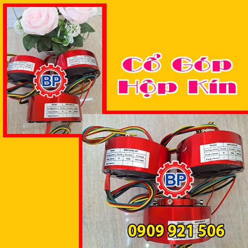 Vòng quay cổ góp điện kín Vòng quay cổ góp điện kín