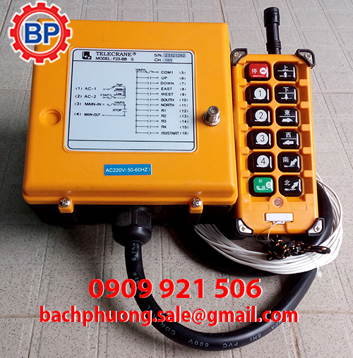 Bộ điều khiển không dây dùng cho cầu trục Bộ điều khiển không dây dùng cho cầu trục