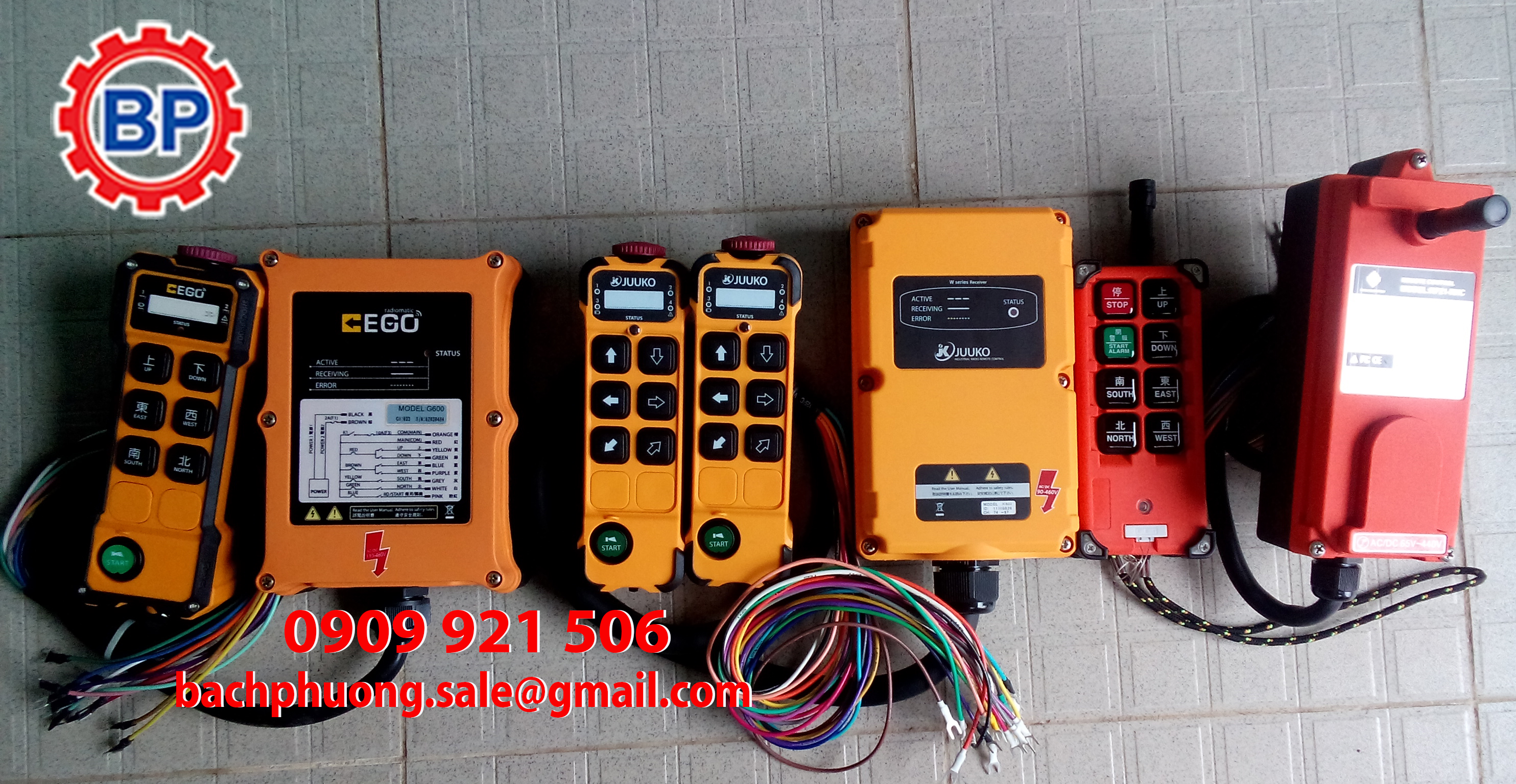 Bộ điều khiển từ xa cho cầu trục các loại Bộ điều khiển từ xa cho cầu trục các loại