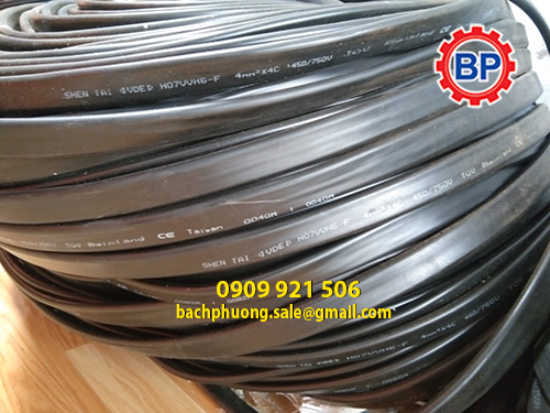 Cáp dẹp cầu trục 4x4mm Cáp dẹp cầu trục 4x4mm