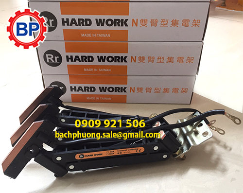 Chổi lấy điện cầu trục 3P60A hiệu Hard work  Chổi lấy điện cầu trục 3P60A hiệu Hard work