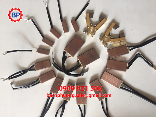 Chổi than cổ góp 8x20x40mm Chổi than cổ góp 8x20x40mm