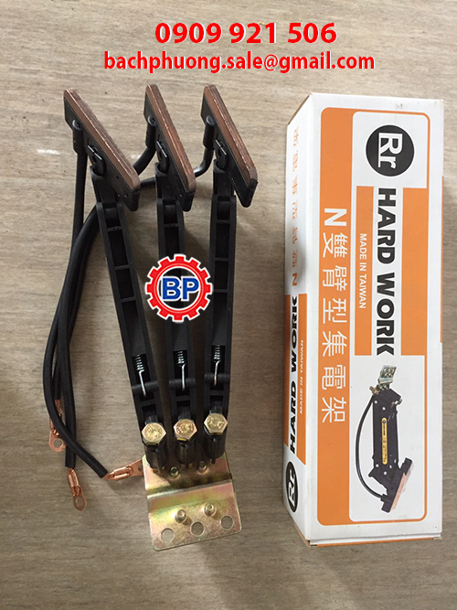 Chổi tiếp điện cầu trục Hard work 3P60A  Chổi tiếp điện cầu trục Hard work 3P60A