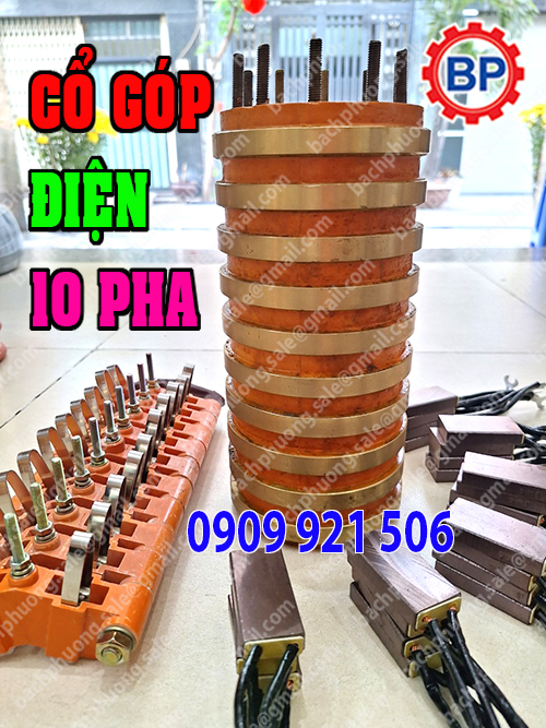 Cổ góp điện 10 pha 60 x115x235mm Cổ góp điện 10 pha 60 x115x235mm