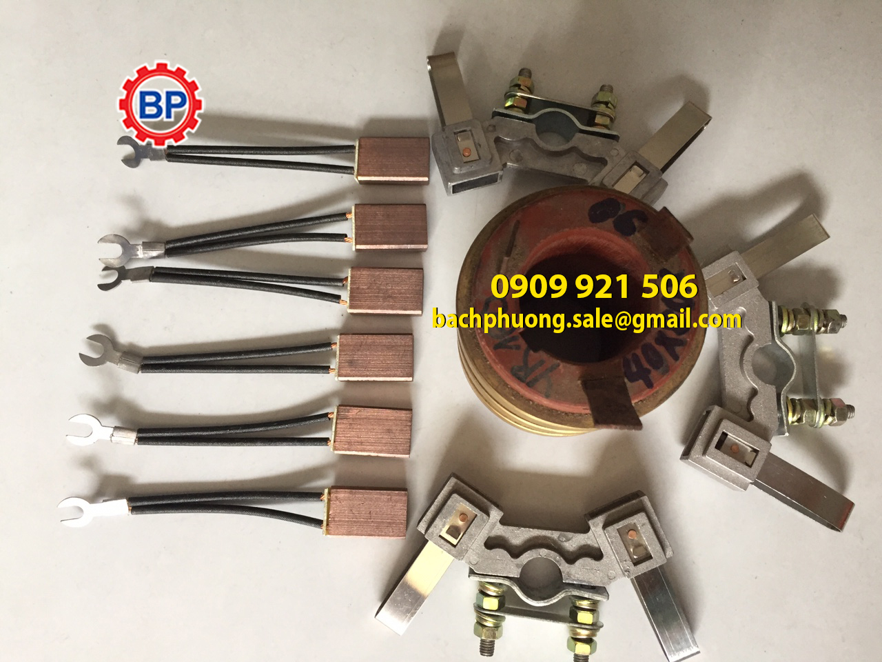 Cổ góp điện 2 Pha 20*50*50mm Cổ góp điện 2 Pha 20*50*50mm