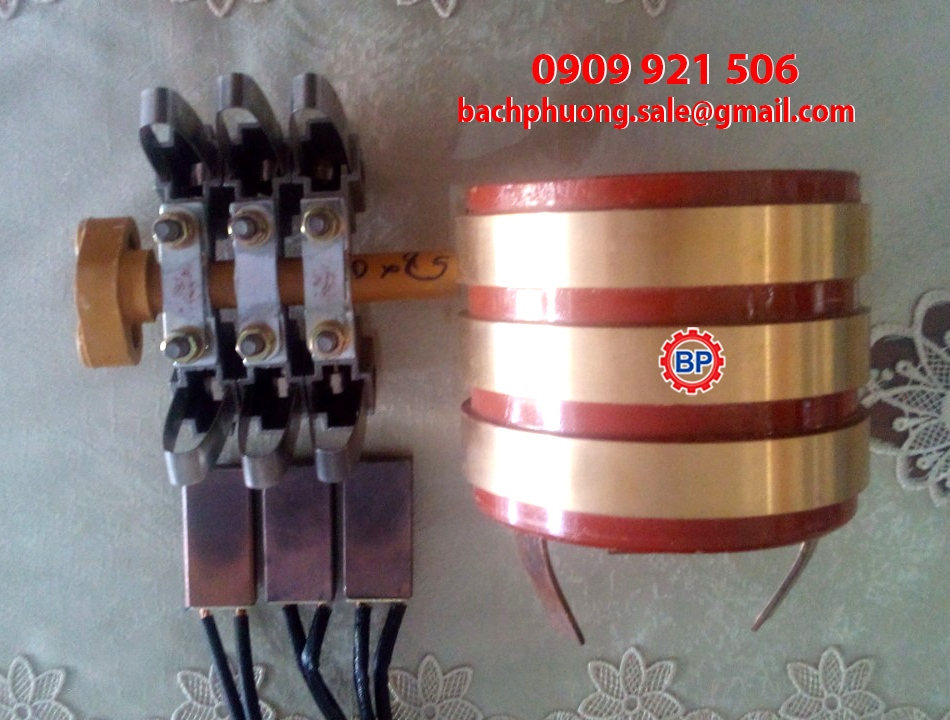 Cổ góp điện chổi than 6 pha Cổ góp điện chổi than 6 pha