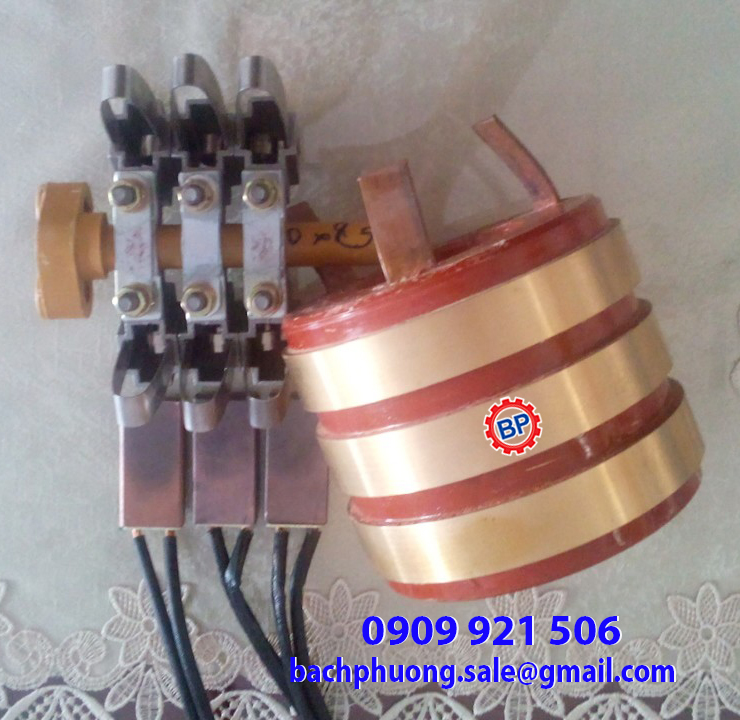 Cổ góp điện chổi than 8 pha Cổ góp điện chổi than 8 pha