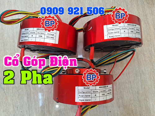 Cổ góp điện hộp kín 2 pha Cổ góp điện hộp kín 2 pha