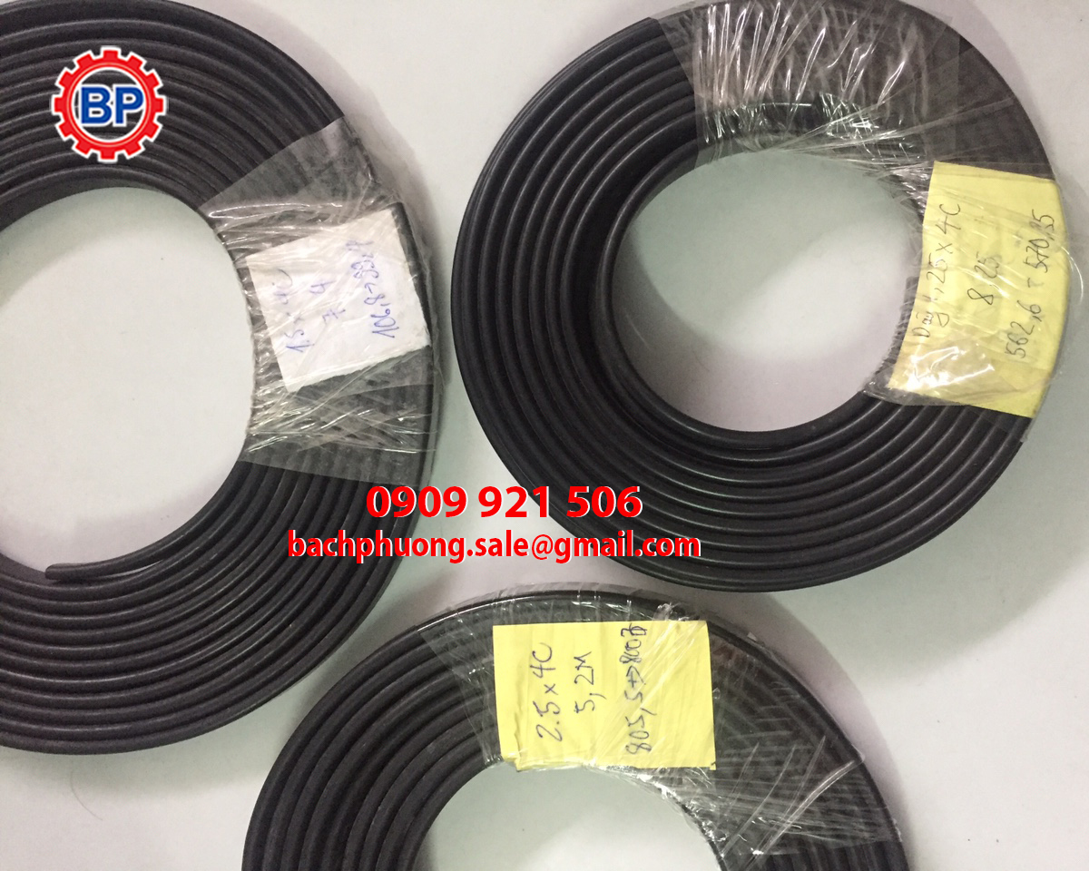 Dây cáp dẹt chuyên dùng cho cầu trục Dây cáp dẹt chuyên dùng cho cầu trục