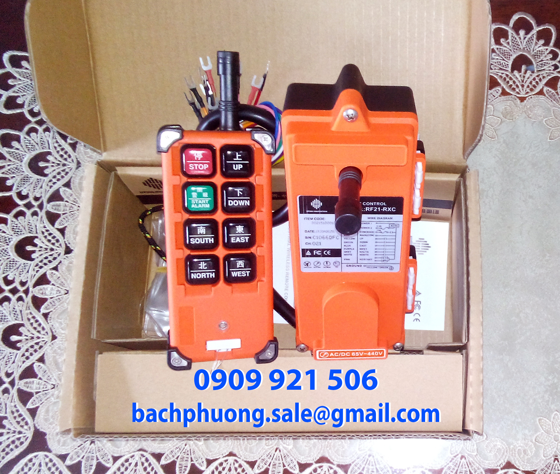 Bộ điều khiển từ xa cầu trục RF21-E1B Bộ điều khiển từ xa cầu trục RF21-E1B