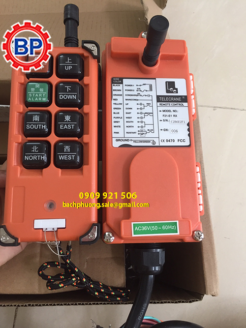 Điều khiển từ xac cầu trục điện 36V Điều khiển từ xac cầu trục điện 36V