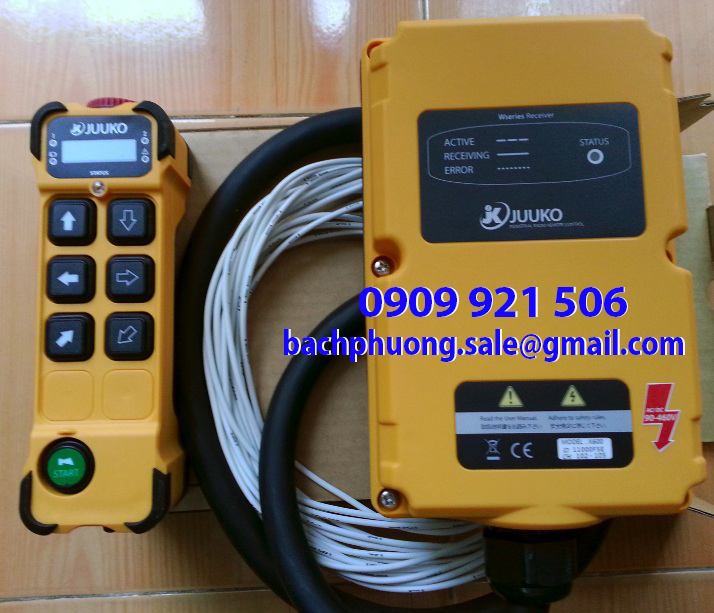 Điều khiển từ xa cầu trục hiệu Juuko Điều khiển từ xa cầu trục hiệu Juuko
