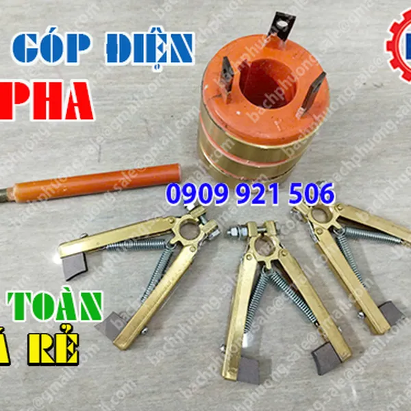 Cổ góp điện an toàn 3 pha 30x70x75mm