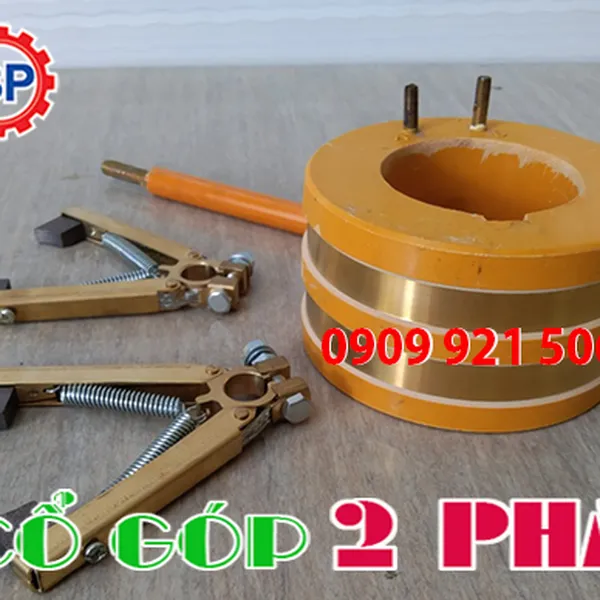 Cổ góp điện an toàn 2 pha 35x80x50mm