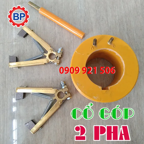 Cổ góp điện an toàn 2 pha 35x80x50mm