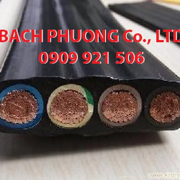 Cáp điện dẹp cho cầu trục