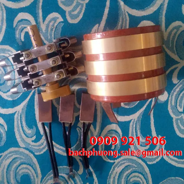 Cổ góp điện chổi than 4 pha