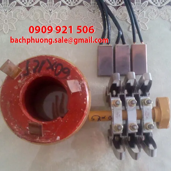 Cổ góp điện chổi than 6 pha