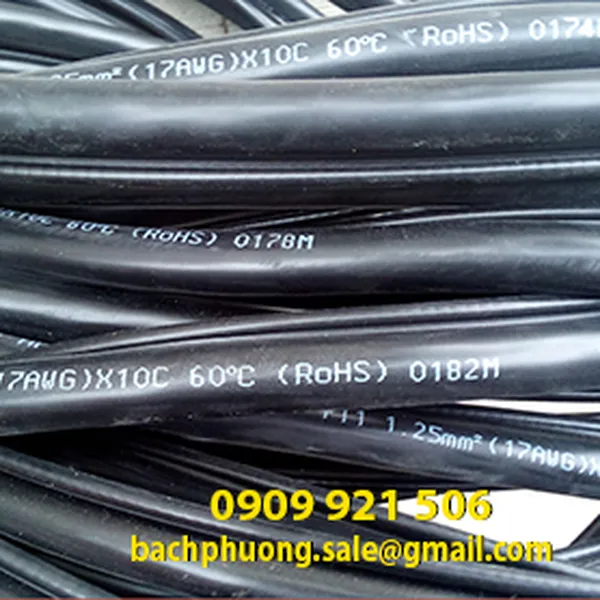 Dây cáp điều khiển cho cầu trục 5Cx1.25mm