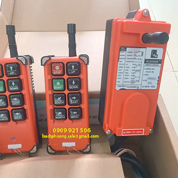 Điều khiển từ xa cầu trục F21-E1B 2 tay bấm