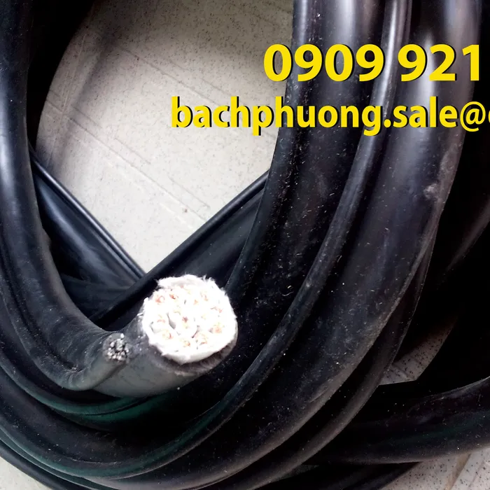 Cáp điều khiển có lõi thép cho cầu trục 8C x 1.25 mm2