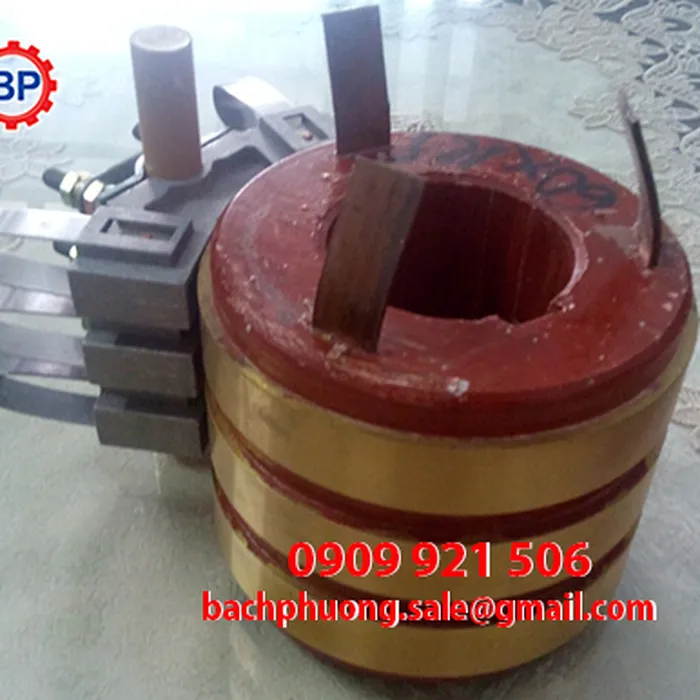 Cổ góp điện chổi than 3 pha